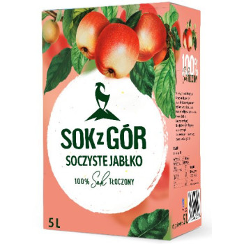 SOK Z GÓR, soczyste jabłko, tłoczony 5l