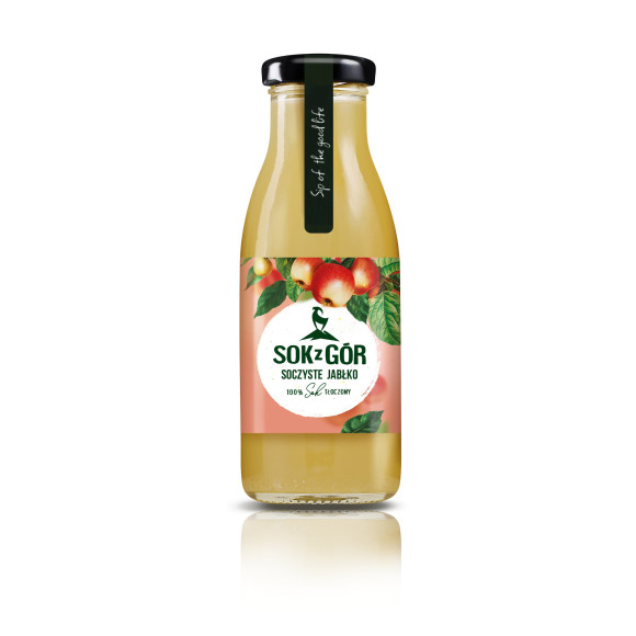 SOK Z GÓR, soczyste jabłko, tłoczony 250 ml