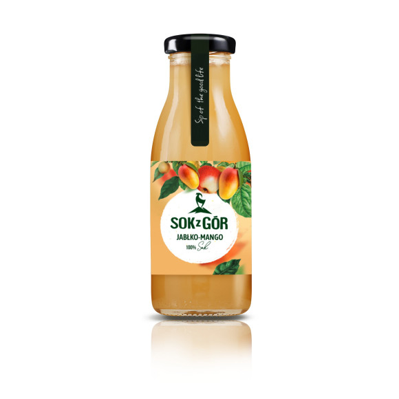 SOK Z GÓR, jabłko-mango, tłoczony 250 ml