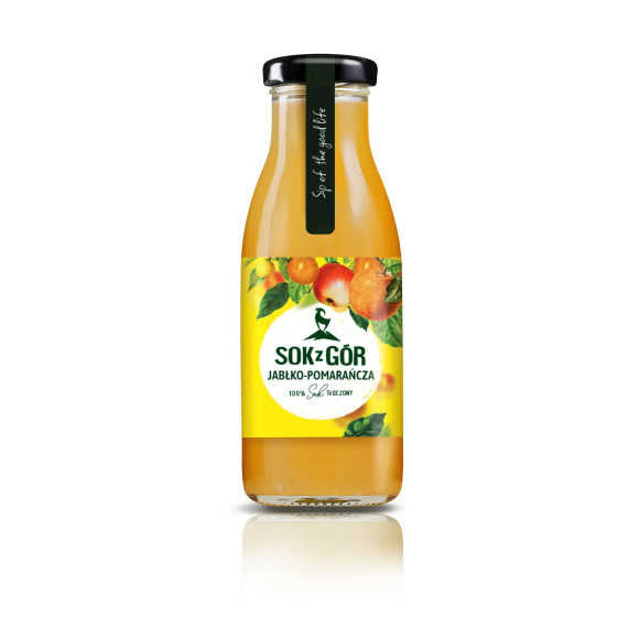 SOK Z GÓR, jabłko-pomarańcza, tłoczony 250 ml