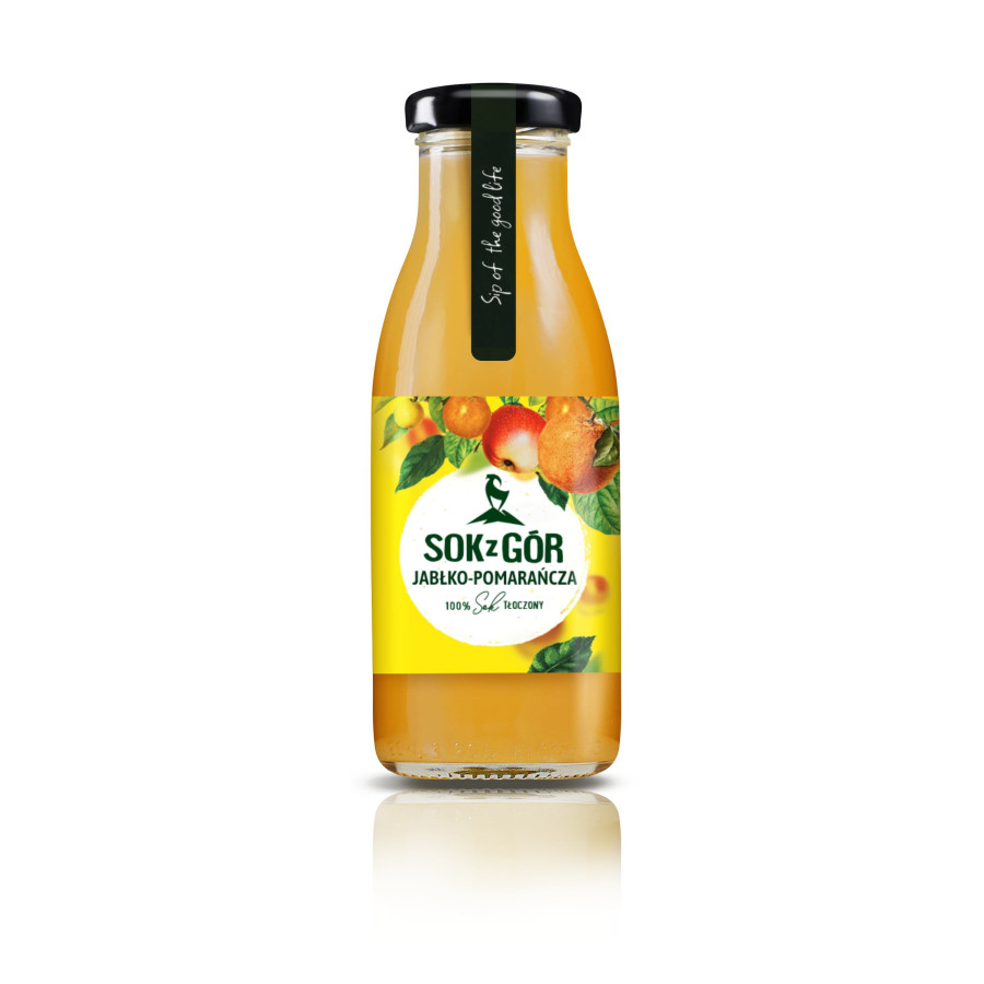 SOK Z GÓR, jabłko-pomarańcza, tłoczony 250 ml