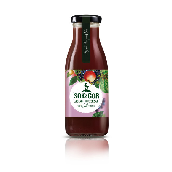 SOK Z GÓR, jabłko-porzeczka, tłoczony 250 ml