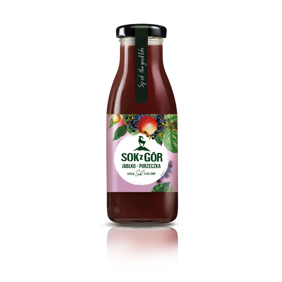 SOK Z GÓR, jabłko-porzeczka, tłoczony 250 ml