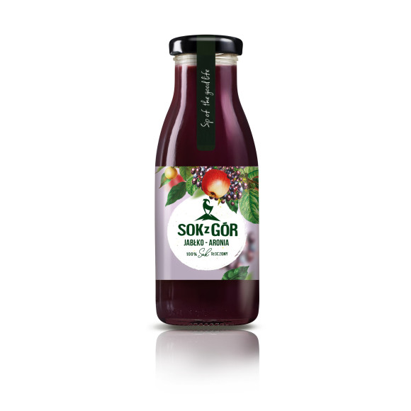 SOK Z GÓR, jabłko-aronia, tłoczony 250 ml