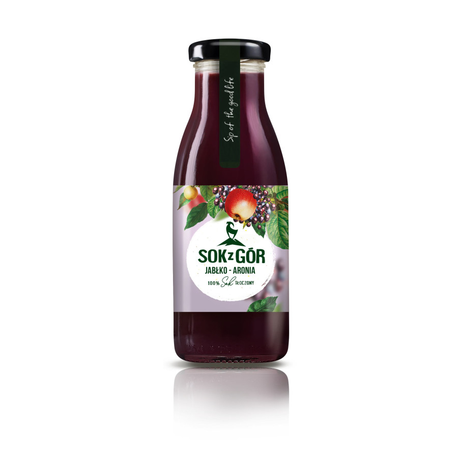 SOK Z GÓR, jabłko-aronia, tłoczony 250 ml