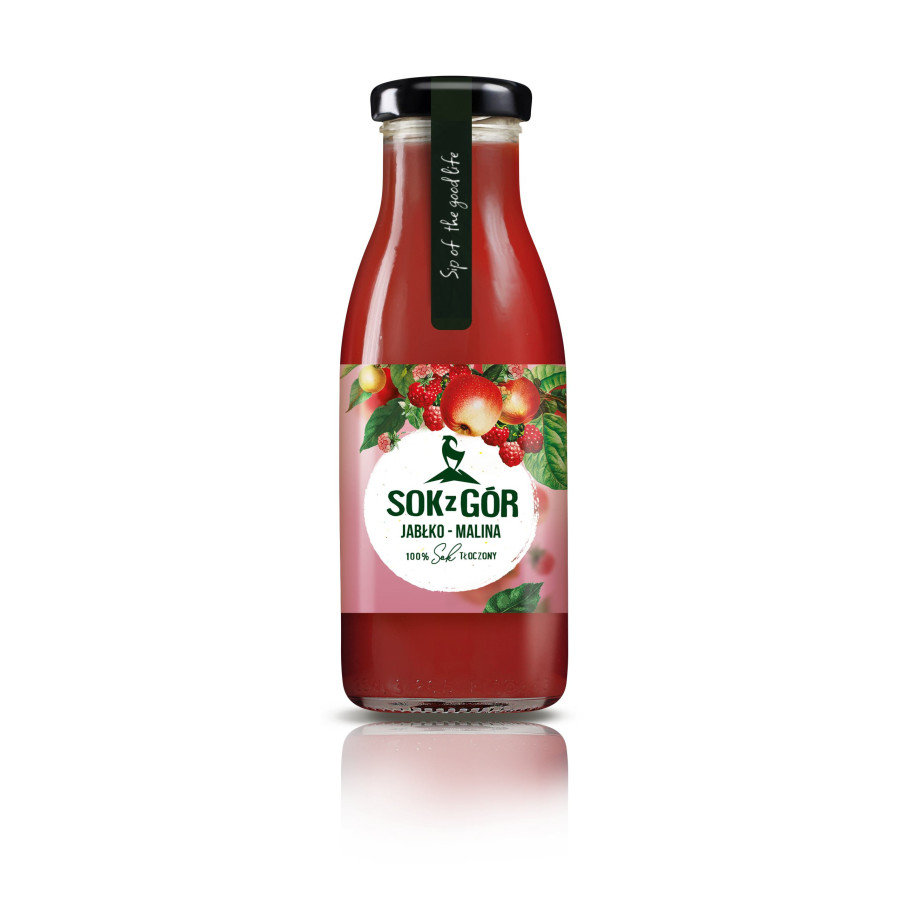 SOK Z GÓR, jabłko-malina, tłoczony 250 ml