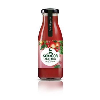 SOK Z GÓR, jabłko-malina, tłoczony 250 ml