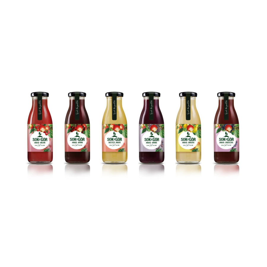 SOK Z GÓR POLSKIE OWOCE, 100% tłoczony, 6x butelka 250 ml