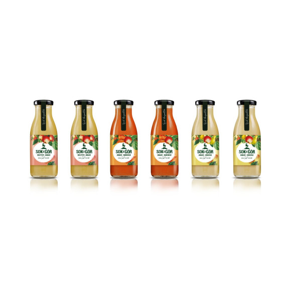SOK Z GÓR DLA MILUSIŃSKICH, 100% tłoczony, 6x butelka 250 ml