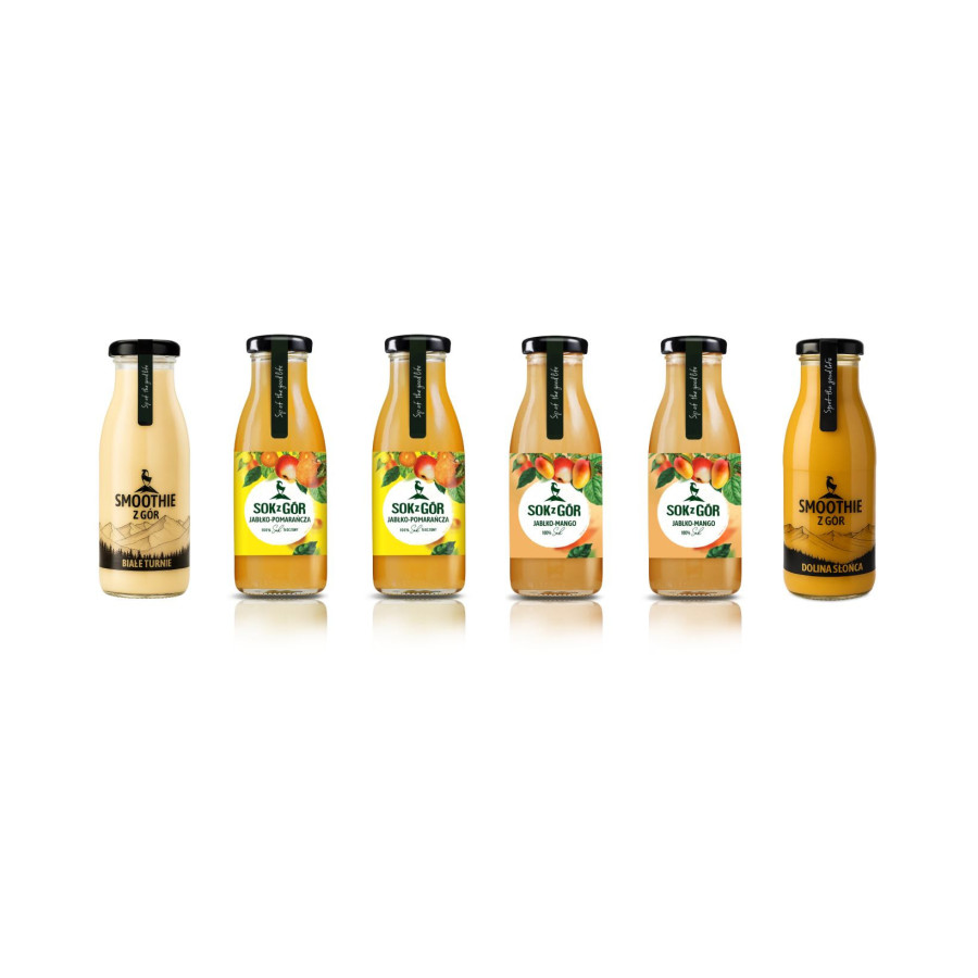 SOK Z GÓR ZESTAW TROPIKALNY, 6x butelka 250 ml